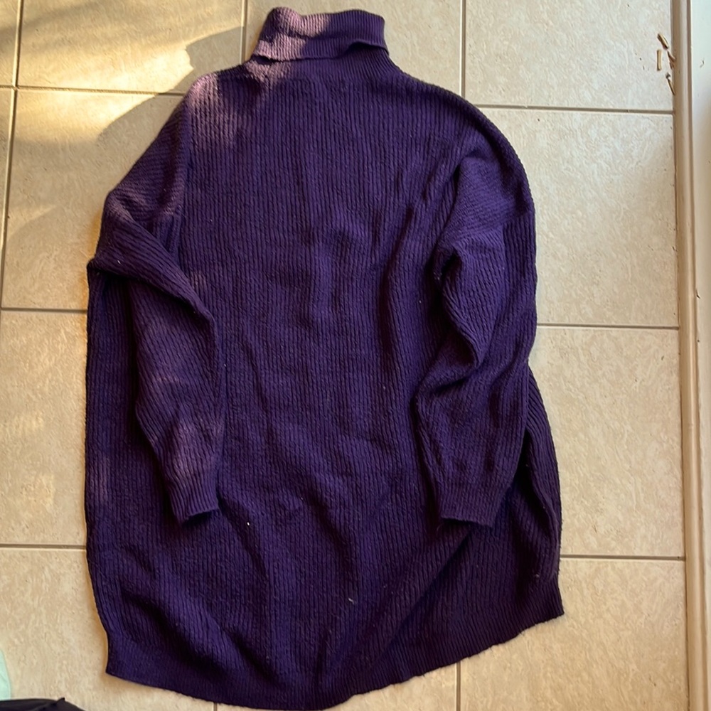 Turtleneck long soft sweater.
